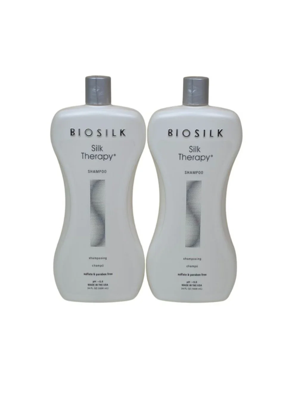 BioSilk Silk Therapy 2 pack Shampoo Due 34 Oz Jumbo Sulfate Paraben Free